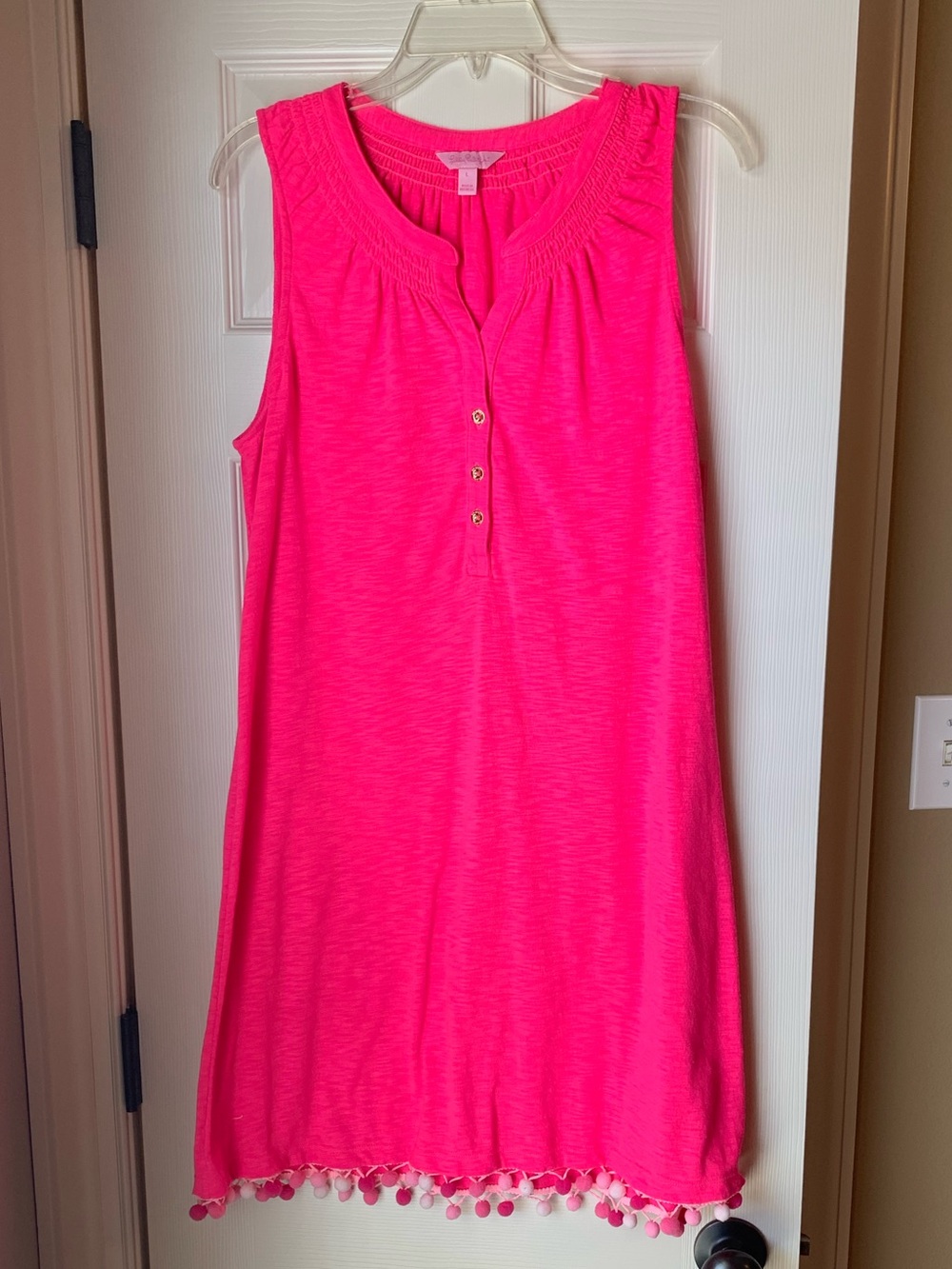 EUC - Lilly Pulitzer- Hot Pink Dress - Size L